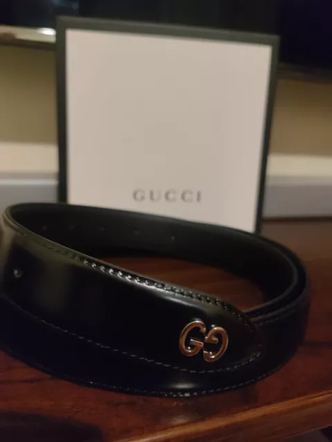 FIBBIA ORIGINALE GUCCI Argento Baby Marmont Per Cintura Buckle
